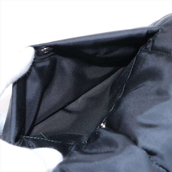 Prada Shoulder Bomber Black Leather Nylon Bag Tessuto - Picture 8 of 8